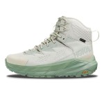 HOKA ONE ONE Kaha GORE-TEX Hiking Boots in Celadon Tint/Basil with GORE-TEX Waterproof Technology and Vibram Outsole, Model 1123370-CTBS