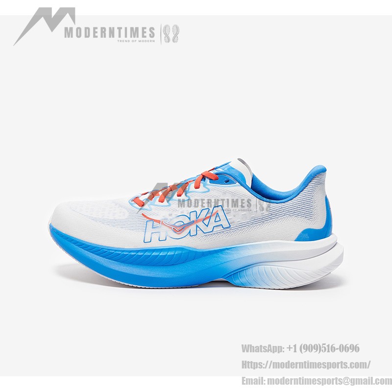 Hoka One One Mach 6 メンズ軽量ランニングシューズ - モデル 1147790-WHTV