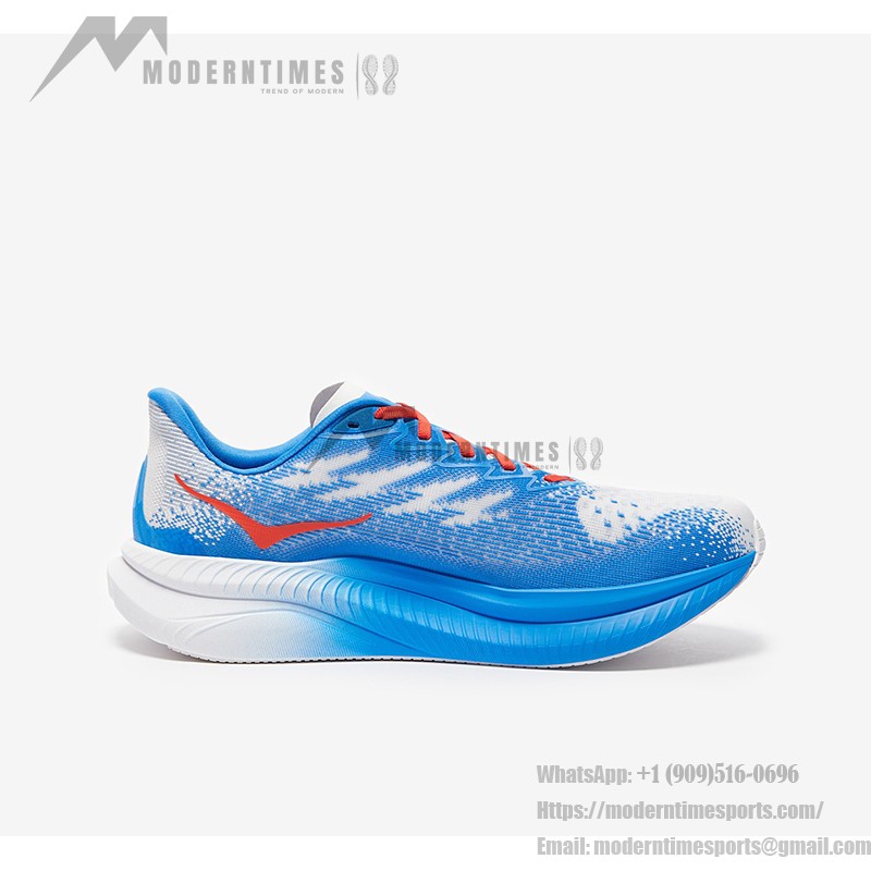 Hoka One One Mach 6 メンズ軽量ランニングシューズ - モデル 1147790-WHTV