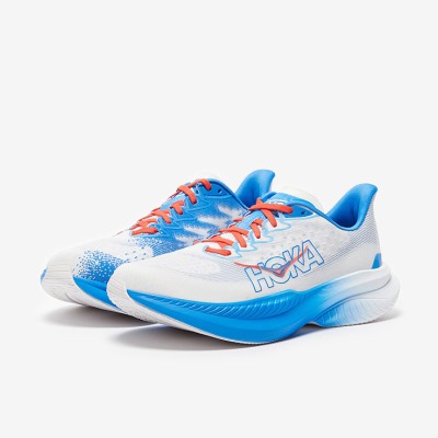 Hoka One One Mach 6 Men’s Lightweight Running Shoes | 1147790-WHTV | Cushioned Breathable Performance Sneakers