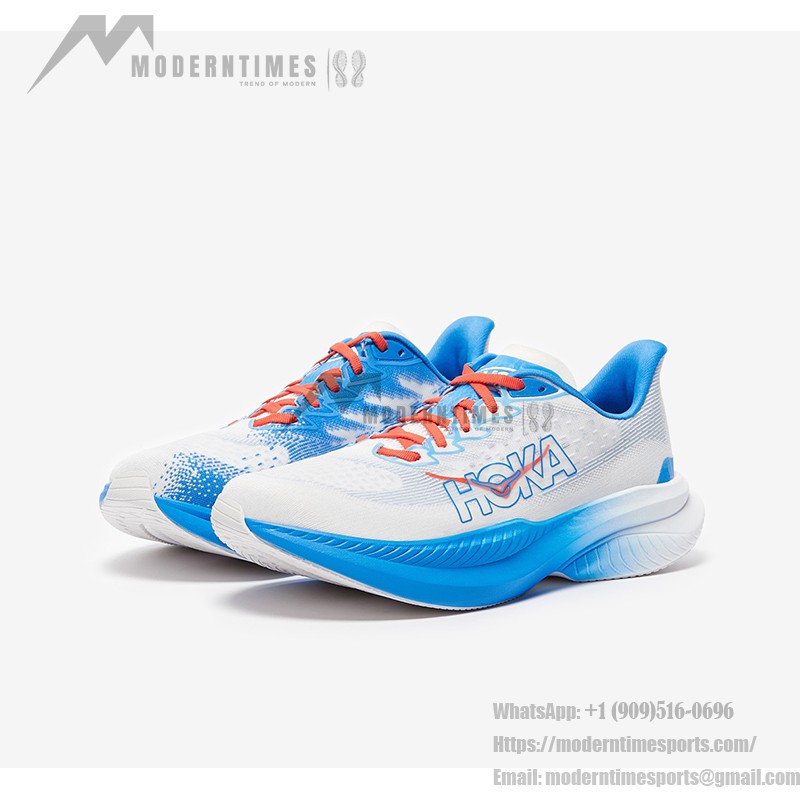 Hoka One One Mach 6 メンズ軽量ランニングシューズ - モデル 1147790-WHTV