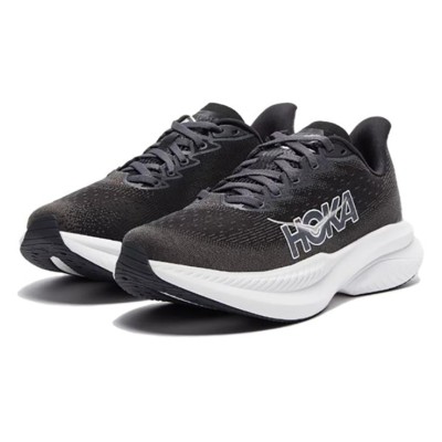 Hoka One One Mach 6 Running Shoes | 1147790-BWHT | Lightweight Cushioned Black & White Sneakers