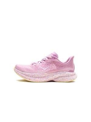 HOKA Mach 6 Running Shoes 1147810-PGH | Pink Twilight & Lemonade | Lightweight Cushioning & Stylish Design