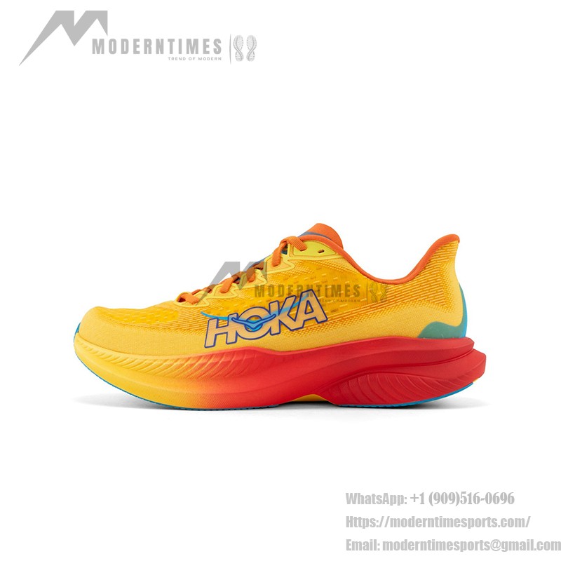 HOKA ONE ONE Mach 6 1147790-PYS Running Shoes in Poppy Squash Colorway