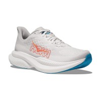 HOKA ONE ONE Mach 6 1147810-WNCL Laufschuhe | Weiß Nimbus Cloud Leichte Gedämpfte Trainer | Hochleistungs-Sportschuhe