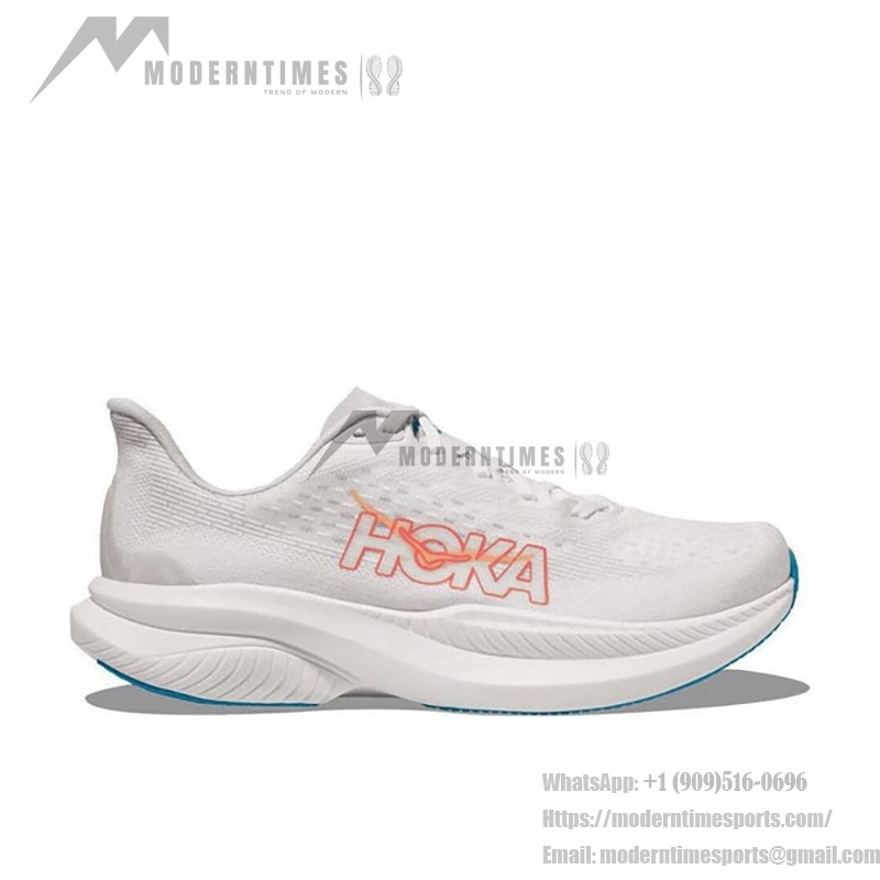 HOKA ONE ONE Mach 6 1147810-WNCL Running Shoes in White Nimbus Cloud