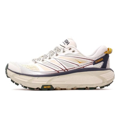 HOKA ONE ONE Mafate Speed 2 1126851-ALK Trail Running Shoes | Alabaster & Oat Milk Lightweight Cushioned All-Terrain Sneakers | Durable High-Performance Outdoor Trainers