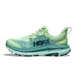 HOKA Mafate Speed 4 トレイルランニングシューズ、グリーンカラー、Vibram®アウトソール搭載、最大グリップと長時間快適性を実現。