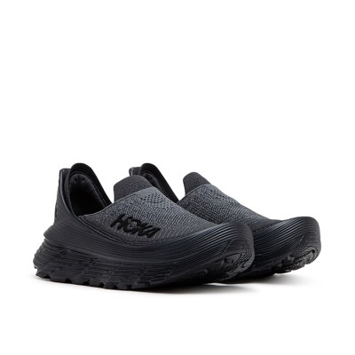 Hoka One One Restore TC Slip-On Shoes | 1134532-BBLC | Comfortable Lightweight Black Sneakers