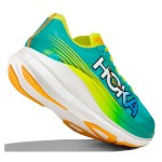 HOKA Rocket X 2 Running Shoes in Ceramic & Evening Primrose with a carbon fiber plate and ultra-lightweight design.