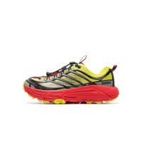 HOKA ONE ONE Speedgoat 5 1153891-HRK Trailrunning-Schuhe | Rot-Gelbes Rutschfestes Design | Leichte und Robuste Laufschuhe