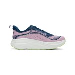 HOKA Skyflow Running Shoes in Midnight & Pink Twilight with lightweight cushioning and breathable mesh upper.