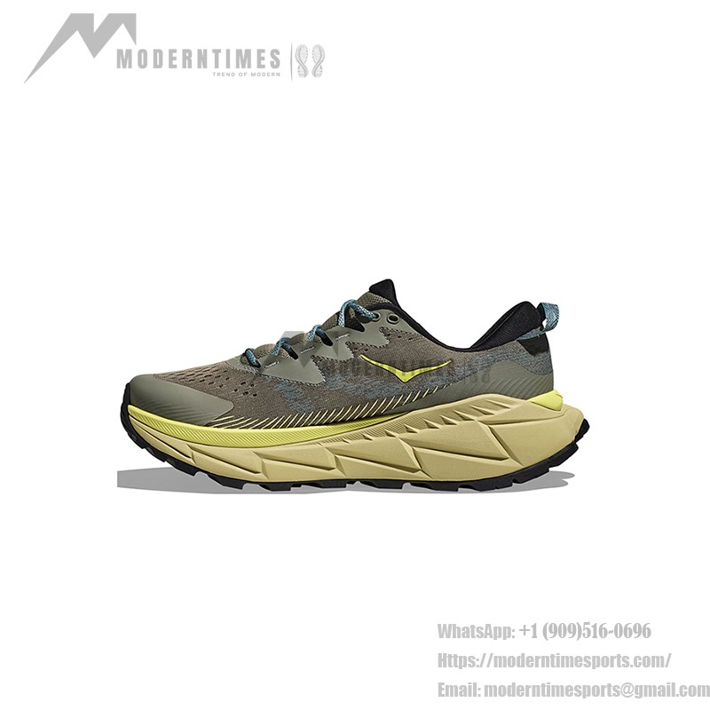 HOKA ONE ONE Skyline Float X 1141610-OHCRT Running Shoes in Olive Green and Celery