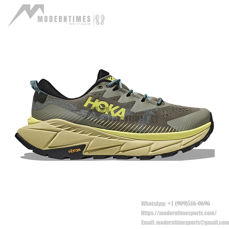 HOKA ONE ONE Skyline Float X 1141610-OHCRT Running Shoes in Olive Green and Celery