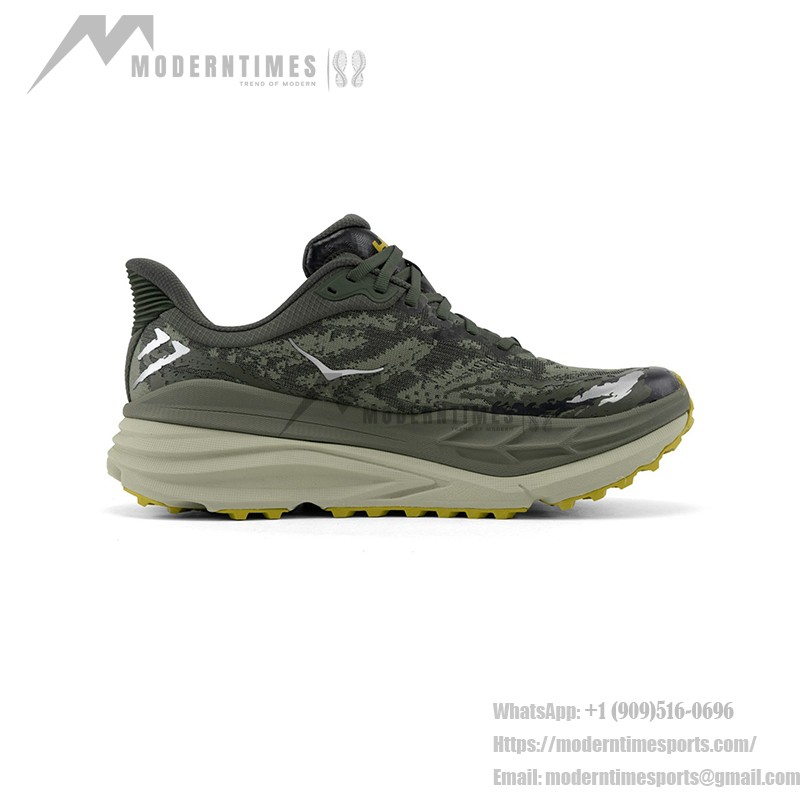 HOKA ONE ONE Stinson 7 1141530-OZF Laufschuhe in Olivgrüner Wald-Camouflage