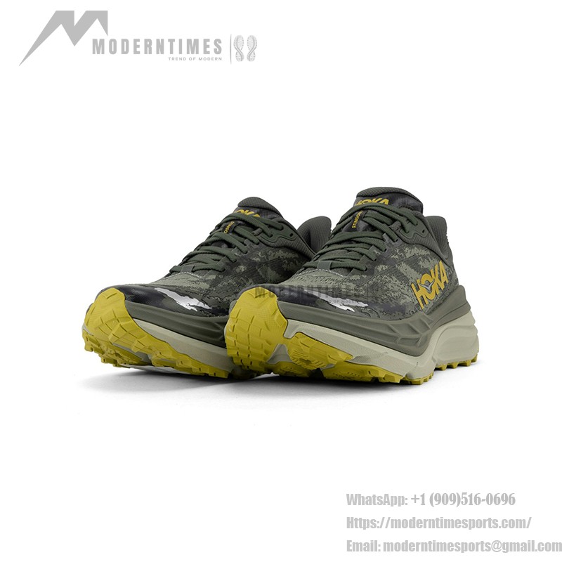 HOKA ONE ONE Stinson 7 1141530-OZF Laufschuhe in Olivgrüner Wald-Camouflage