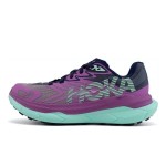 HOKA ONE ONE Tecton X 2 Trail Running Shoes in Orchid Flower & Night Sky with Carbon Plate and Vibram Grip