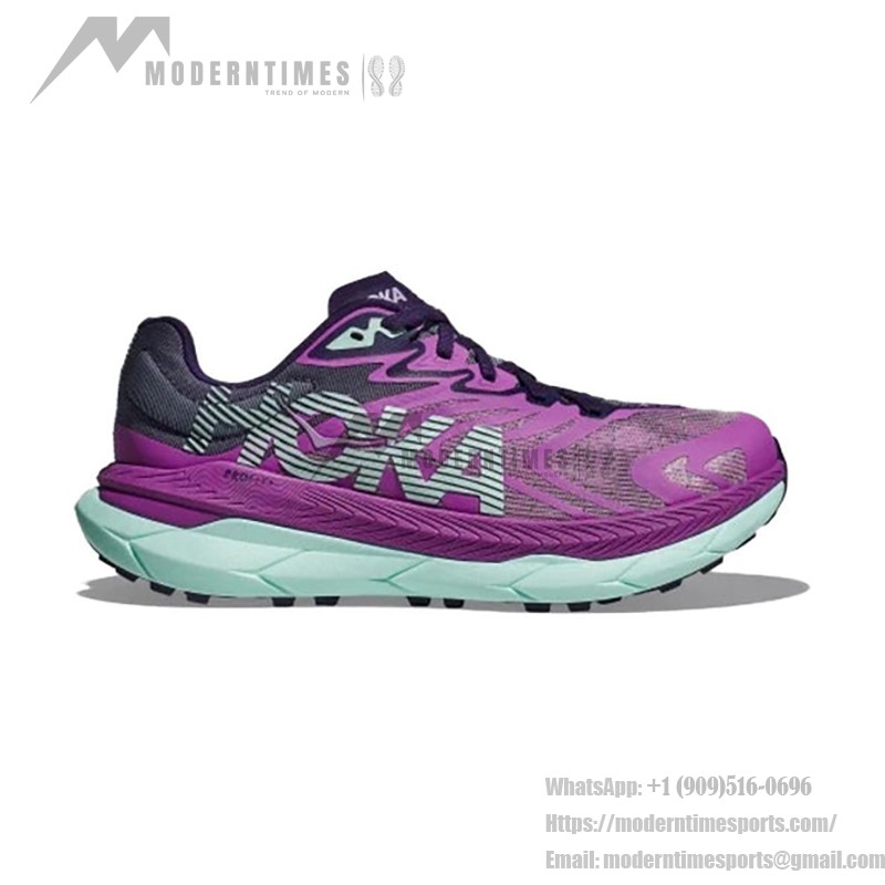 HOKA ONE ONE Tecton X 2 Trail Running Shoes in Orchid Flower & Night Sky with Carbon Plate and Vibram Grip