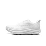 HOKA ONE ONE Clifton 9 レディースランニングシューズ（オールホワイト）