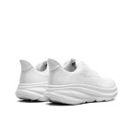 HOKA ONE ONE Clifton 9 レディースランニングシューズ（オールホワイト）