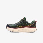 HOKA ONE ONE Mafate Speed 2 Trail Running Shoes in Green, Burgundy, and Cream, Model 1126851-MVOS