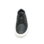 HERMES black leather low-top sneakers unisex luxury shoes