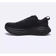 Hoka Bondi 8 All-Black Cushioned Running Shoes | 1127953-BBLC | Elevated Sneakers | Everyday Versatile Trainers