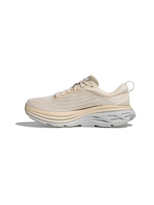 HOKA Bondi 8 Running Shoes 1123202-OKB | Oat Milk Cushioning & Lightweight Design for All-Day Comfort