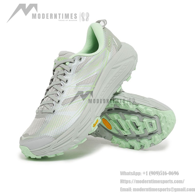 Hoka One One Mafate Speed 2 Trail Running Shoes - Grey-Green Model 1126851-MHMS