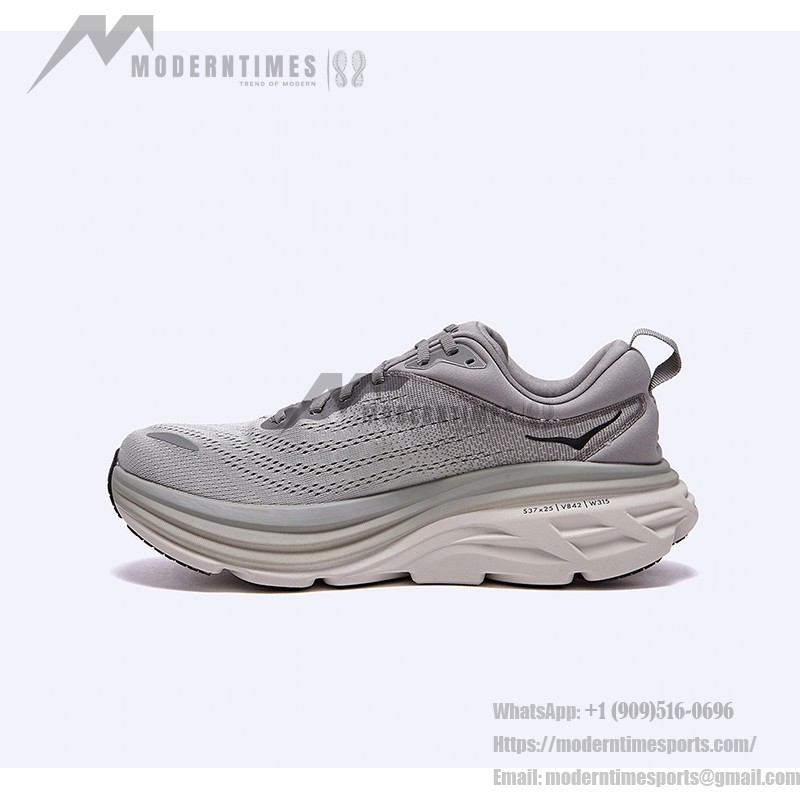 Hoka One One Bondi 8 2E 와이드 쿠셔닝 러닝화 - 모델 1127953-SHMS