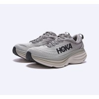 Hoka One One Bondi 8 2E Wide Cushioned Running Shoes | 1127953-SHMS | Breathable Comfortable Sneakers