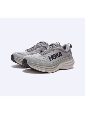 Hoka One One Bondi 8 2E 와이드 쿠셔닝 러닝화｜1127953-SHMS｜통기성 편안한 운동화