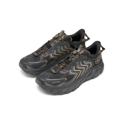 HOKA Clifton LS x Satisfy Running Shoes 1143450-FIBC | Forged Iron Limited Edition | Perfect Blend of Comfort and Style