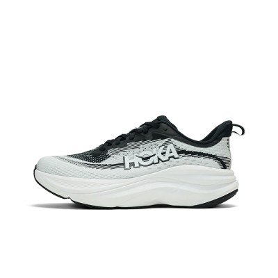 HOKA ONE ONE SKYF LOW 1155118-BWHT Running Shoes | Black and White Lightweight Performance Sneakers | Comfortable Cushioned Stylish Trainers