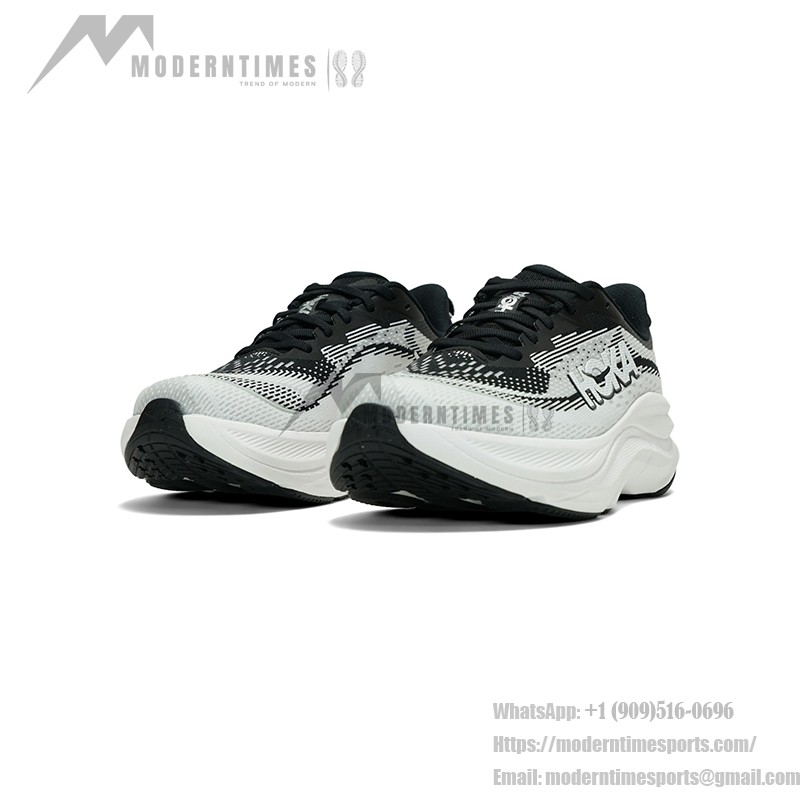 HOKA ONE ONE SKYF LOW 1155118-BWHT Running Shoes in Black and White