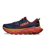 HOKA Skyline Float X Running Shoes in Bleu Marine with Vibram Grip and Lightweight Cushioning for trail adventures.