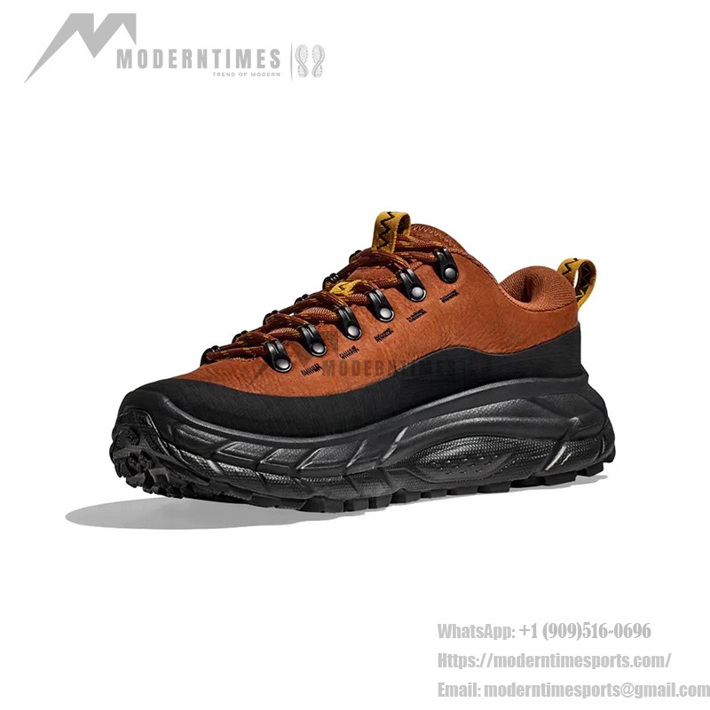 브라운과 블랙의 HOKA One One TOR SUMMIT 하이킹화, 모델 1147952-HBCK