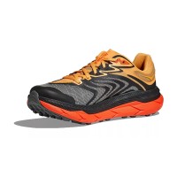 HOKA ONE ONE Tecton X 2 Trail Running Shoes 1134516-BFLM | Black & Flame | Carbon Plate Performance with Vibram Grip