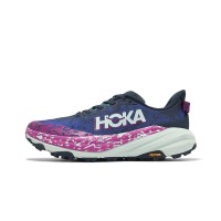 Hoka Speedgoat 6 2E 와이드 트레일 러닝화 (1147830-SMY) - 블루 & 퍼플 그라데이션, 가벼운 쿠셔닝과 Vibram 아웃솔