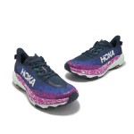 Hoka Speedgoat 6 2E Wide Trail Running Shoes in Blue & Purple Gradient with Pink and White Accents, Vibram Outsole, Model 1147830-SMY