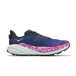 Hoka Speedgoat 6 2E Wide Trail Running Shoes in Blue & Purple Gradient with Pink and White Accents, Vibram Outsole, Model 1147830-SMY