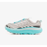 HOKA ONE ONE Mafate Speed 3 1141572-SLD Running Shoes | Light Gray and Blue Lightweight Trail Shoes | High-Performance Cushioned Non-Slip Outdoor Footwear