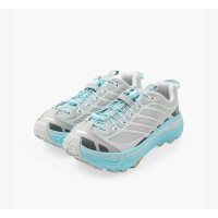 HOKA ONE ONE Mafate Speed 3 1141572-SLD Running Shoes | Light Gray and Blue Lightweight Trail Shoes | High-Performance Cushioned Non-Slip Outdoor Footwear