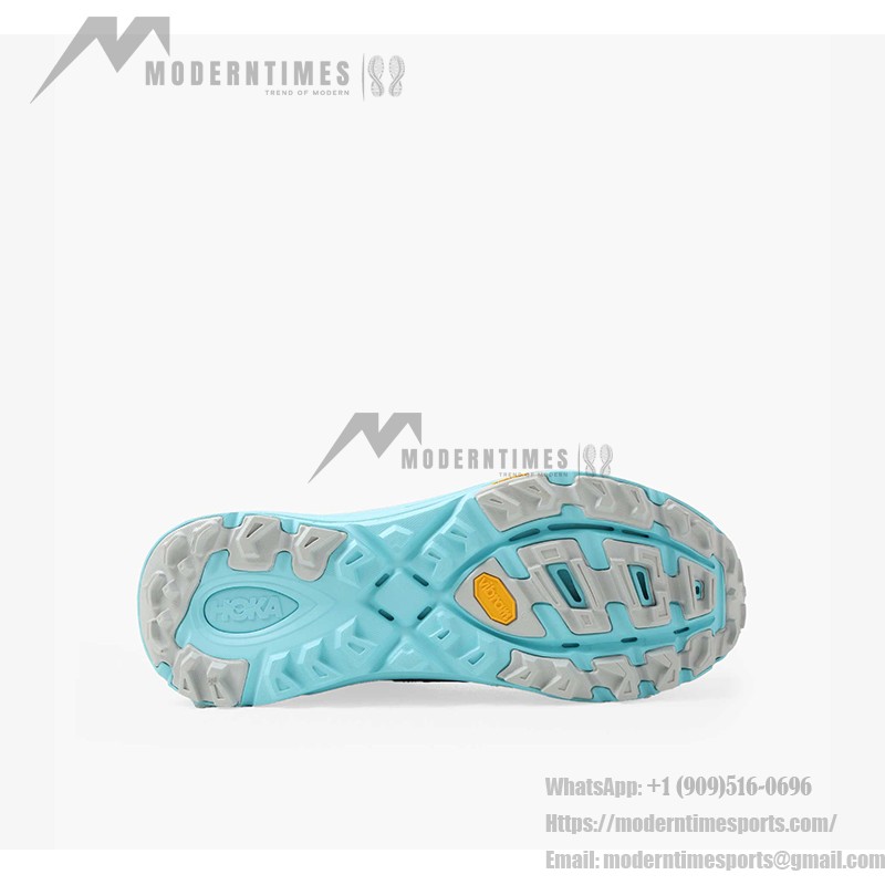 HOKA ONE ONE Mafate Speed 3 1141572-SLD Running Shoes in Light Gray and Blue