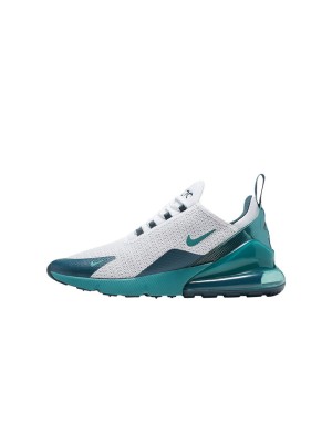 Nike Air Max 270 React RF GS AV5141-100 - Klassische Kinder-Sneakers in Weiß und Türkis mit Air Max Komfort