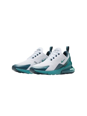 Nike Air Max 270 React RF GS AV5141-100 - Klassische Kinder-Sneakers in Weiß und Türkis mit Air Max Komfort