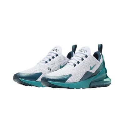 Nike Air Max 270 React RF GS AV5141-100 - Klassische Kinder-Sneakers in Weiß und Türkis mit Air Max Komfort