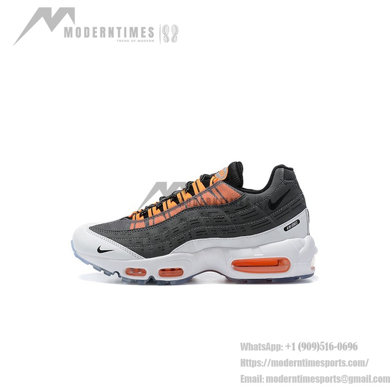 Kim Jones x Nike Air Max 95 DD1871-001 Collaboration Sneakers with Orange Accents