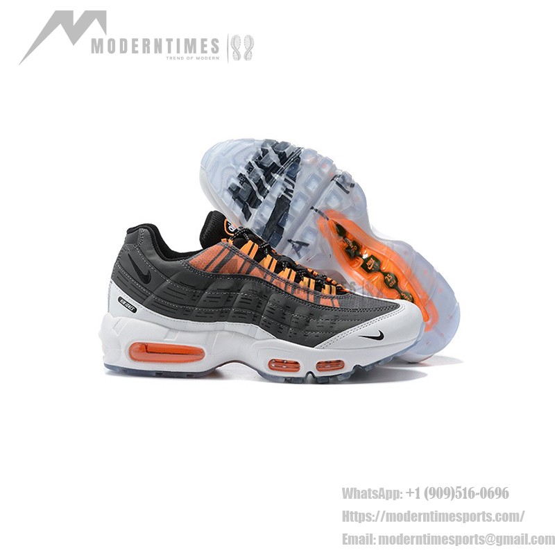 Kim Jones x Nike Air Max 95 DD1871-001 Collaboration Sneakers with Orange Accents