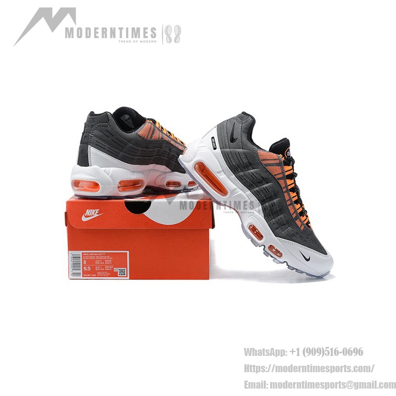 Kim Jones x Nike Air Max 95 DD1871-001 Collaboration Sneakers with Orange Accents